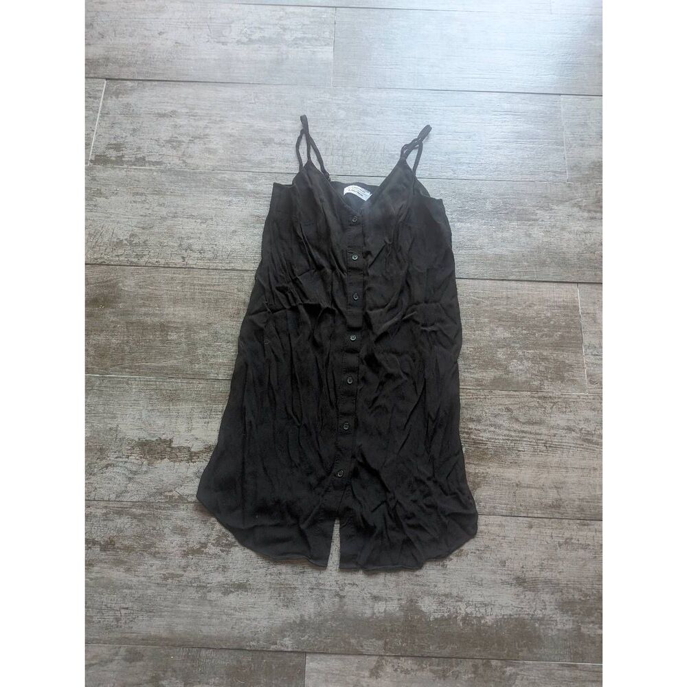 & OTHER STORES Spaghetti Strap Button Front Mini Dress